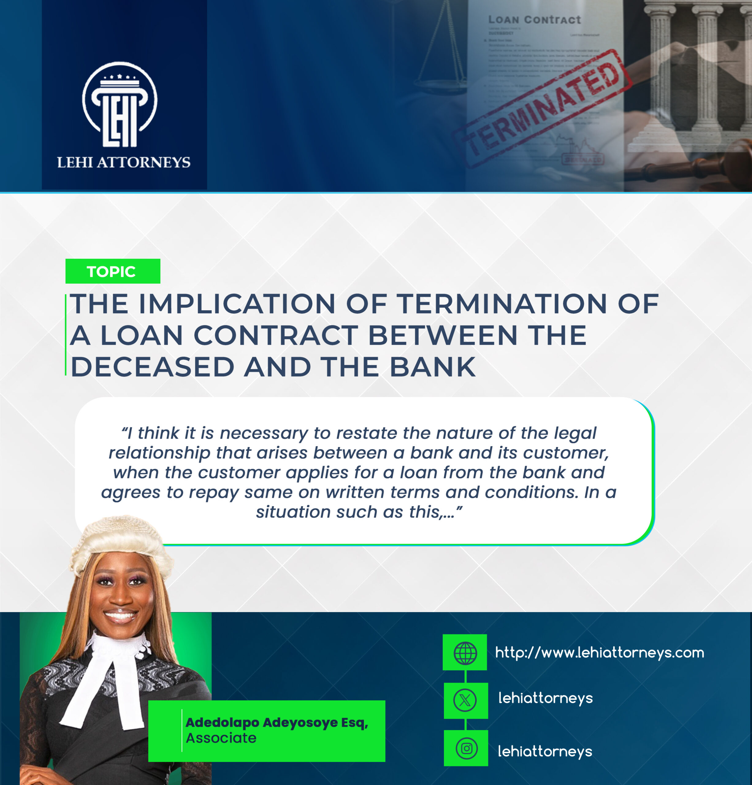 Loan Contracts and Death: Legal Implications